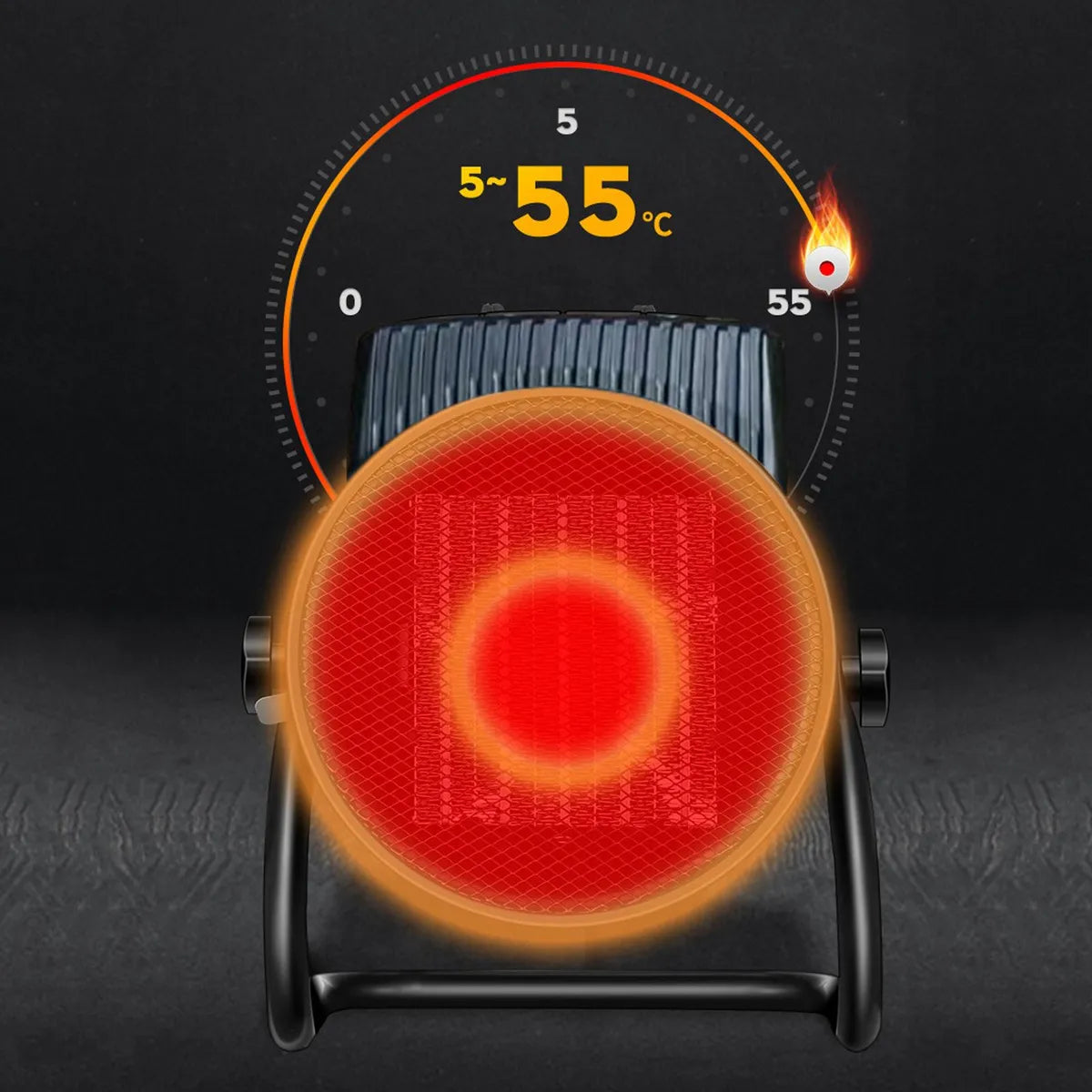 🔥 Calefactor Eléctrico Portátil PTC de 2.5kW | Calor Rápido y Eficiente (Modelo NSB-200B1)