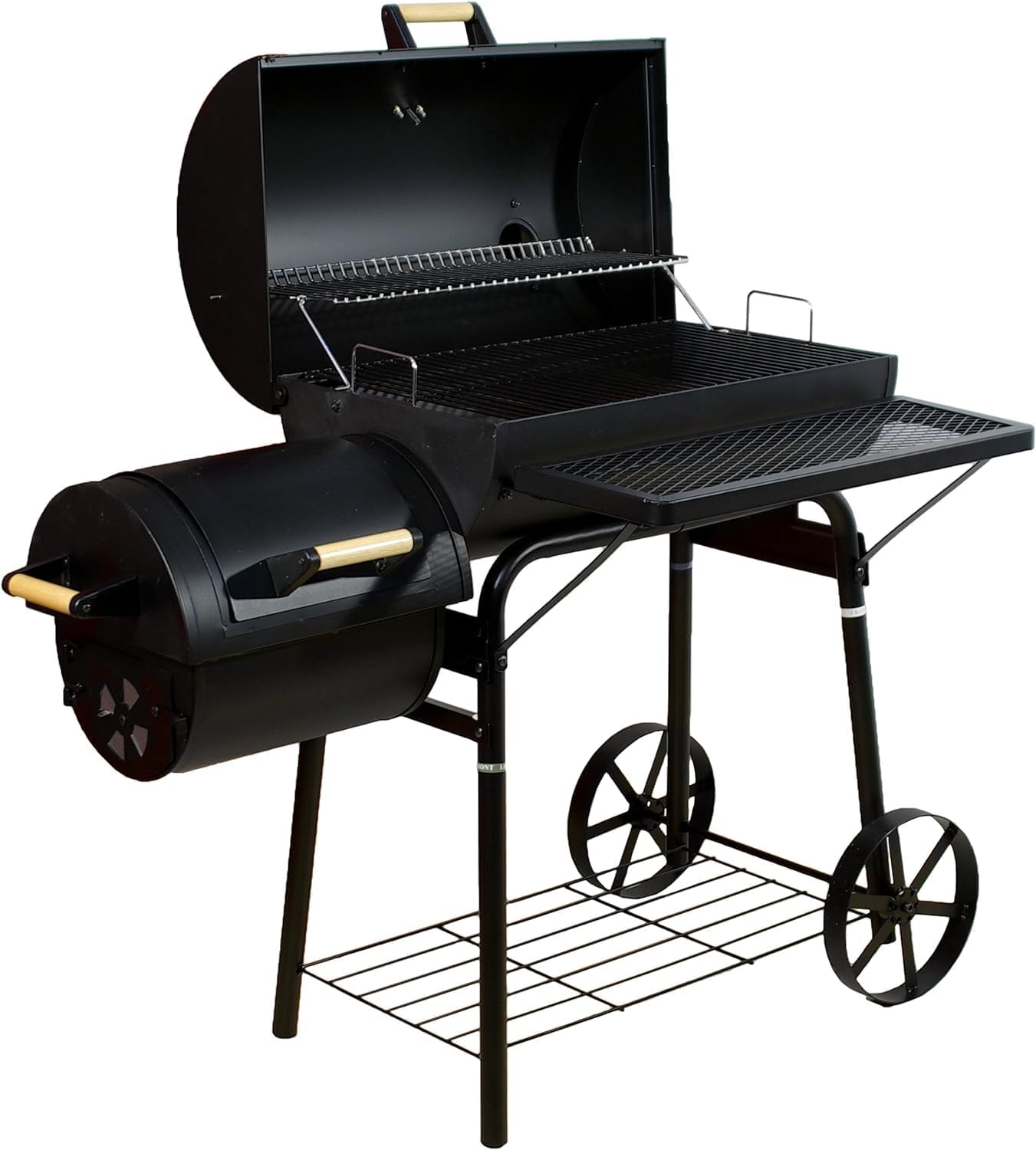 Parrilla Resistente - Barbacoa con Doble Espacio de Cocción y Almacenamiento XL FENGSEN