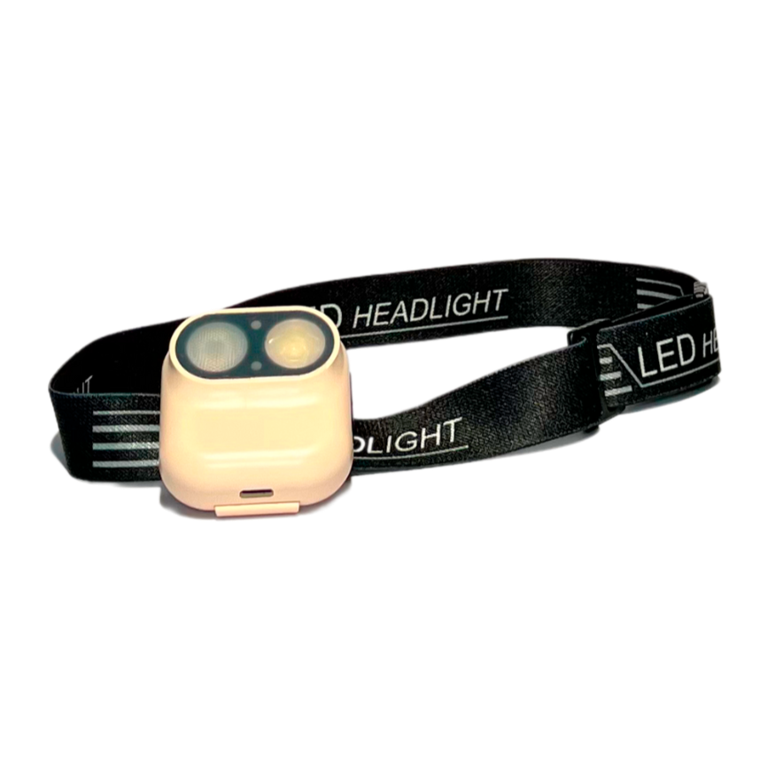 Linterna frontal LED con Sensor - Recargable, Potente y Resistente al Agua FENGSEN