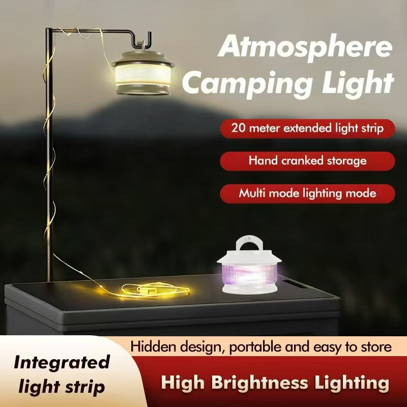 Guirnalda de luces LED 20M – Impermeable, luz cálida, carga USB-C y múltiples modos FENGSEN