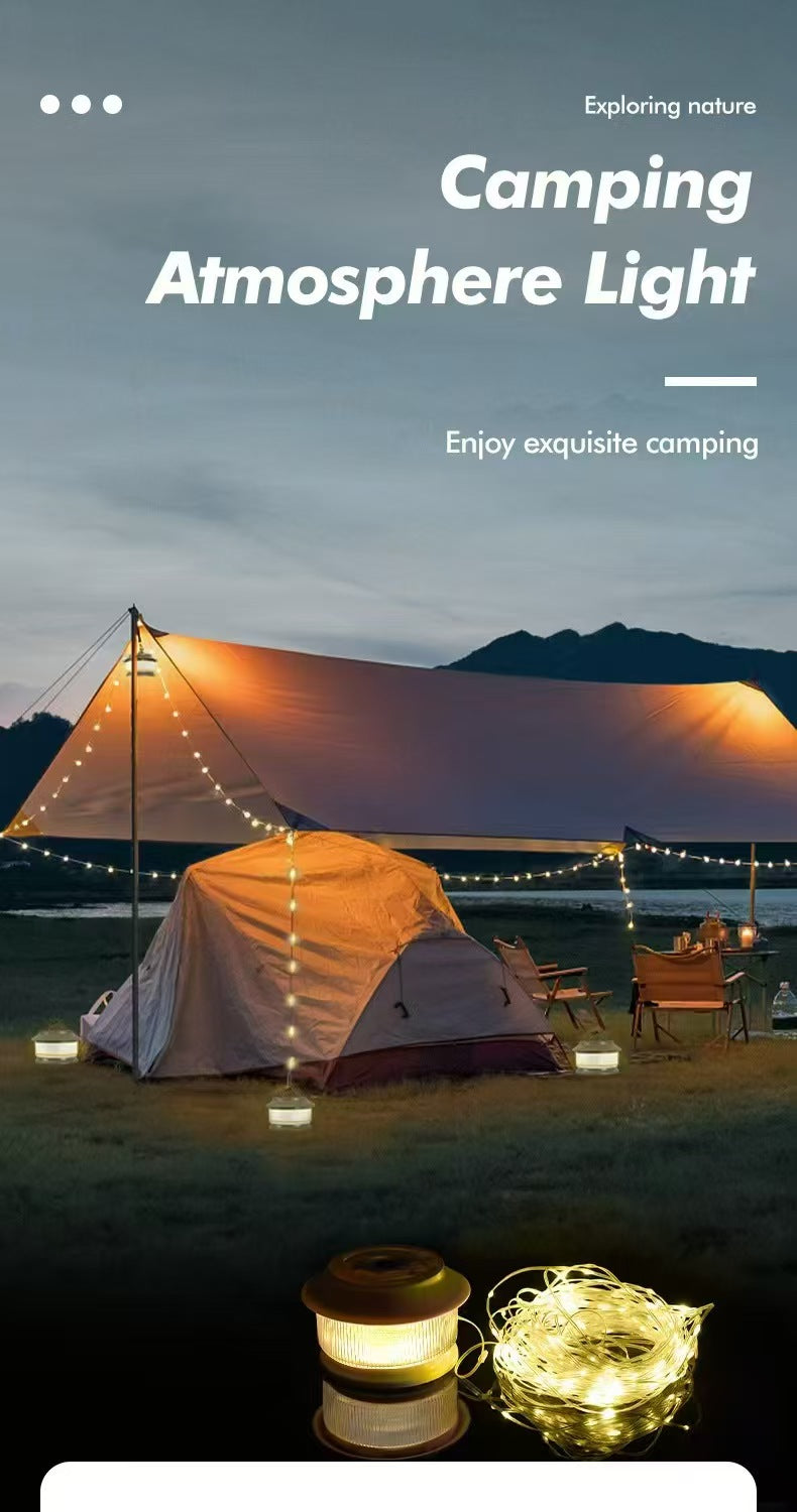 Guirnalda de luces LED 20M – Impermeable, luz cálida, carga USB-C y múltiples modos FENGSEN