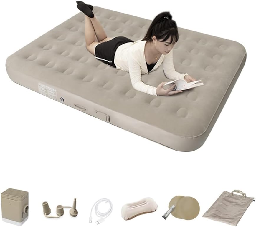 Colchon inflable totalmente automático | Cama doble | Comodidad y Practicidad FENGSEN
