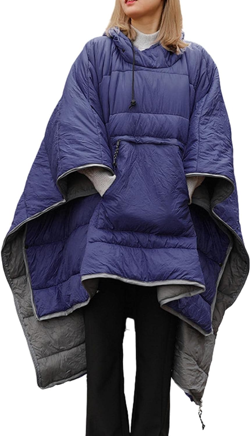 Poncho Saco de Dormir 2 en 1 | Impermeable y Cálido | Para Camping, Deportes y Viajes FENGSEN