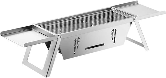 Barbacoa Portátil de Acero Inoxidable – Resistente y Plegable FENGSEN