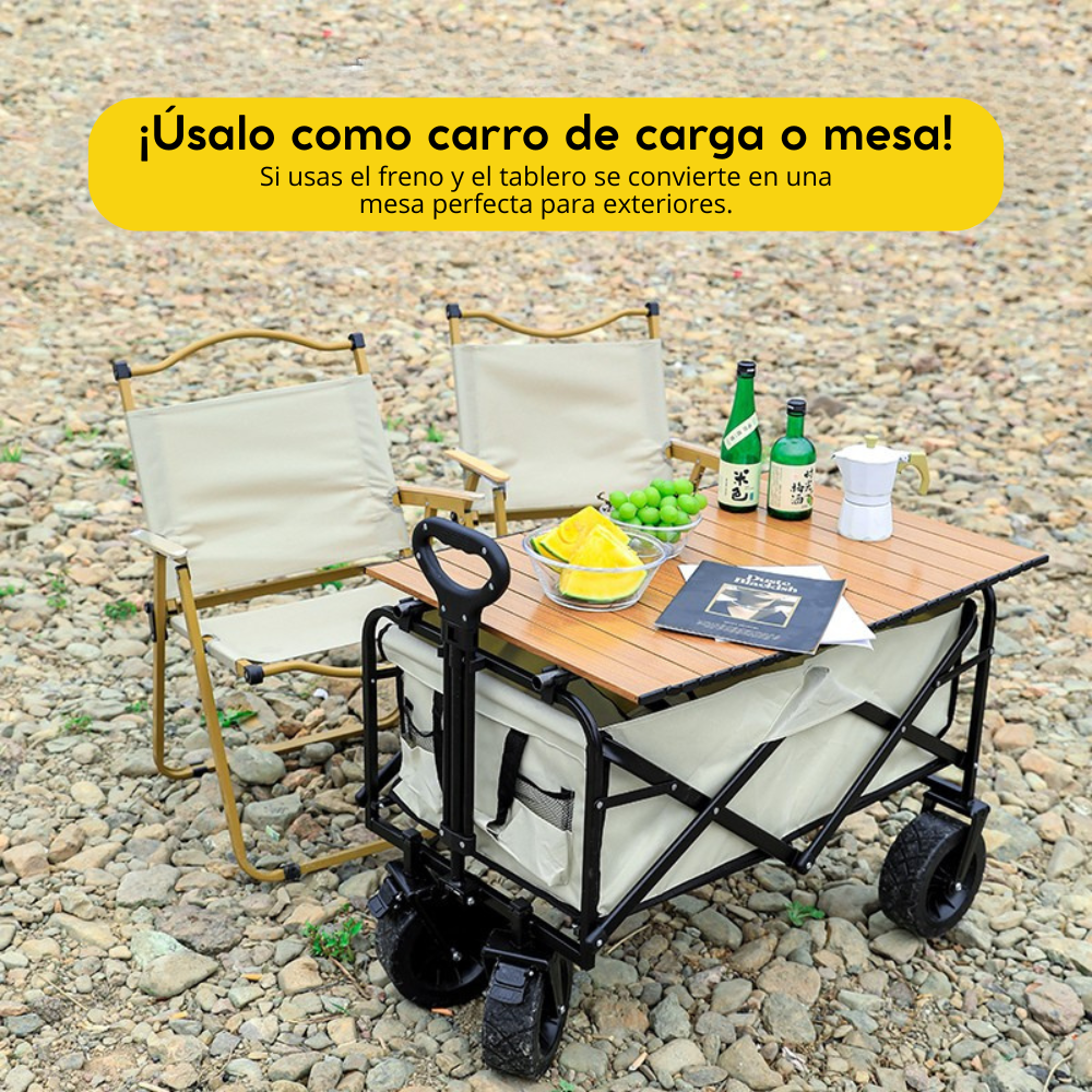 Carrito de Playa y Camping Plegable – Resistente e Impermeable FENGSEN