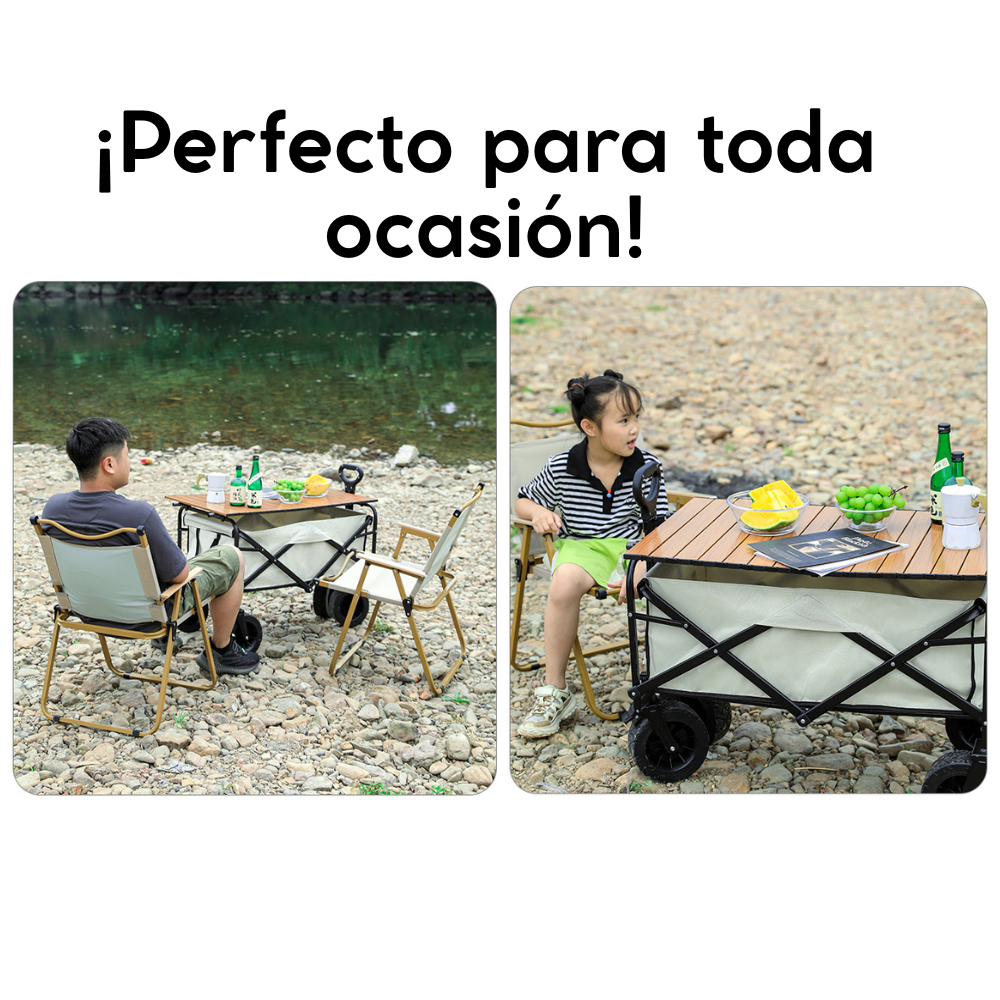 Carrito de Playa y Camping Plegable – Resistente e Impermeable FENGSEN