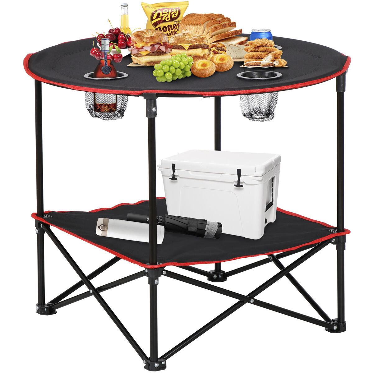 Mesa plegable para Camping y Playa - Con estuche, práctica de llevar FENGSEN