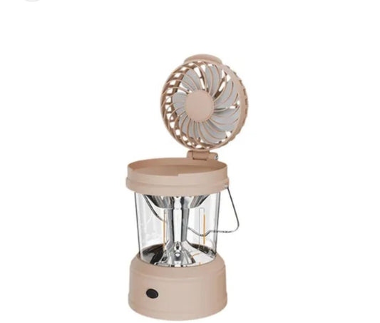 Lámpara LED de Camping con Ventilador Integrado