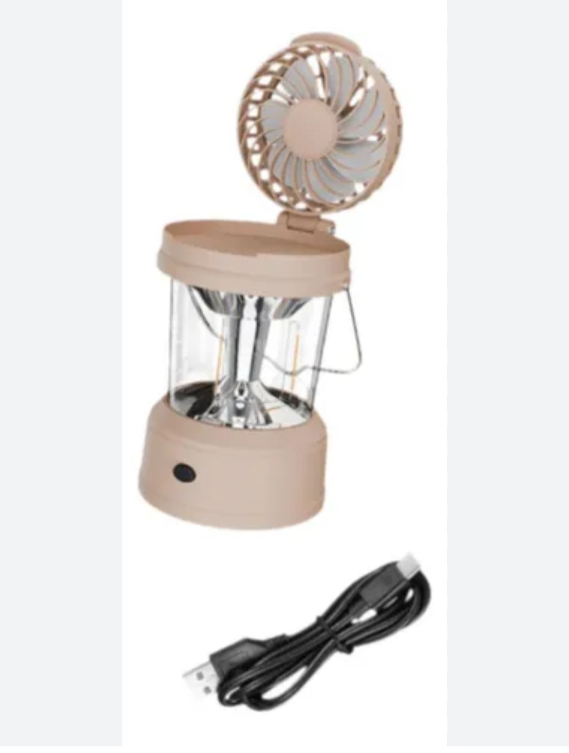 Lámpara LED de Camping con Ventilador Integrado