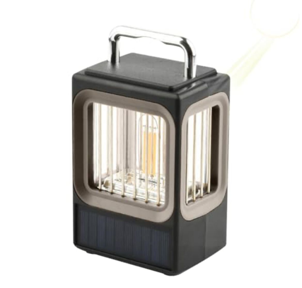 🏕️ Lámpara Recargable Tipo Farol – Luz Blanca y Amarilla con Asa para Colgar