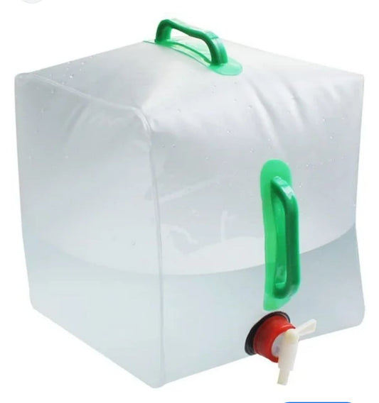 💧 Dispensador de Agua Plegable 20 L con Boquilla