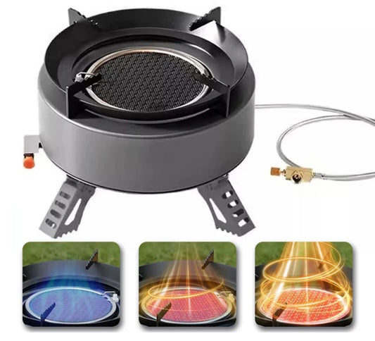 🔥 Hornillo de Gas Portátil de Alta Potencia – Cocina en Exterior como un Profesional