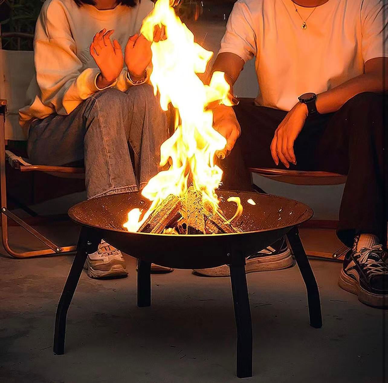 🔥 Brasero portátil de exterior con tapa de seguridad