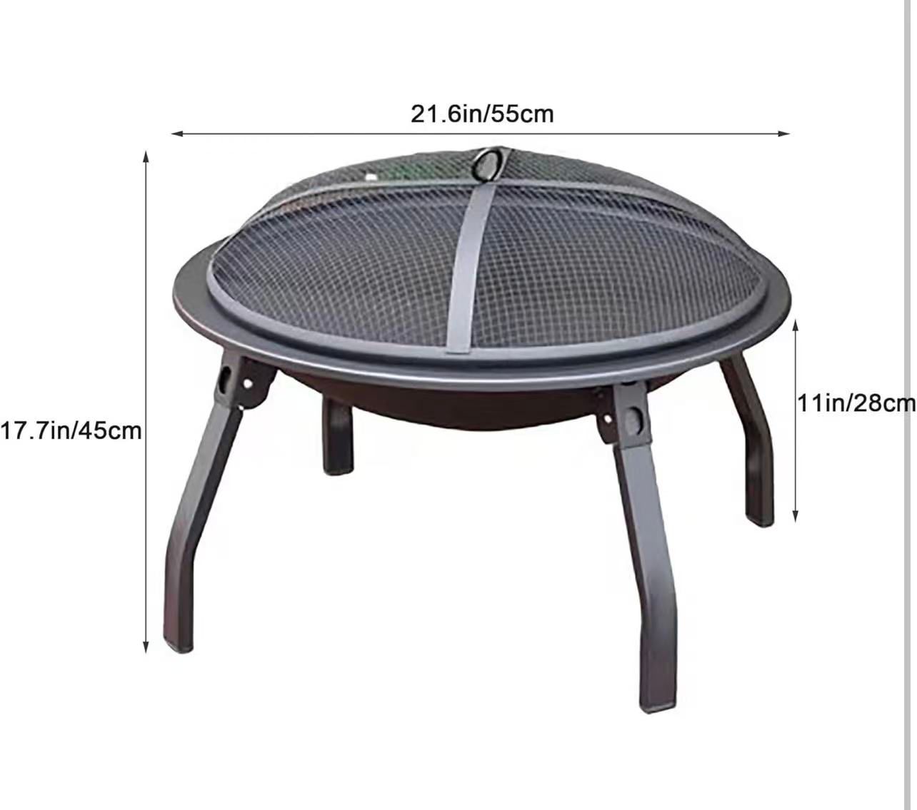 🔥 Brasero portátil de exterior con tapa de seguridad