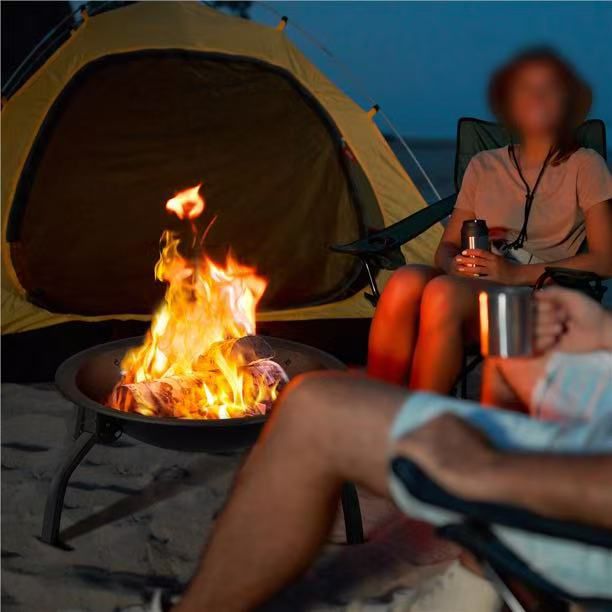 🔥 Brasero portátil de exterior con tapa de seguridad