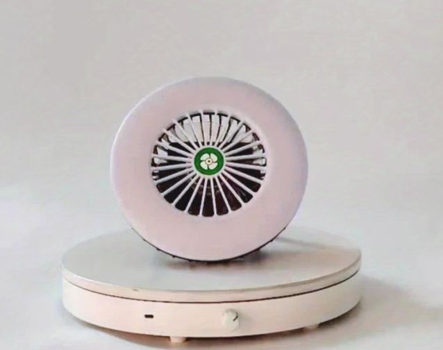 💨 Ventilador de Escritorio y Camping con Luz LED – 2 Velocidades y Soporte Ajustable