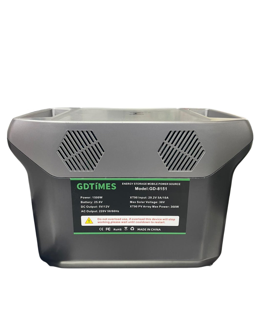 ⚡ Central Eléctrica Portátil de Alto Rendimiento GDTÍMES GD-8151 (1500W) ⚡