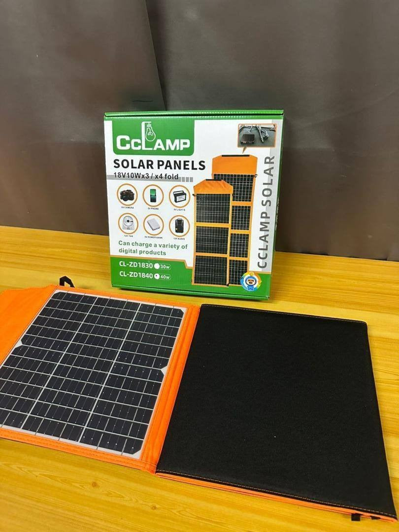 🌞 Panel Solar Portátil CCLAMP CL-ZD0640 – 40W