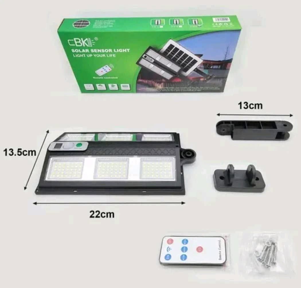 Lámpara Solar con Sensor de Movimiento – Iluminación LED Exterior