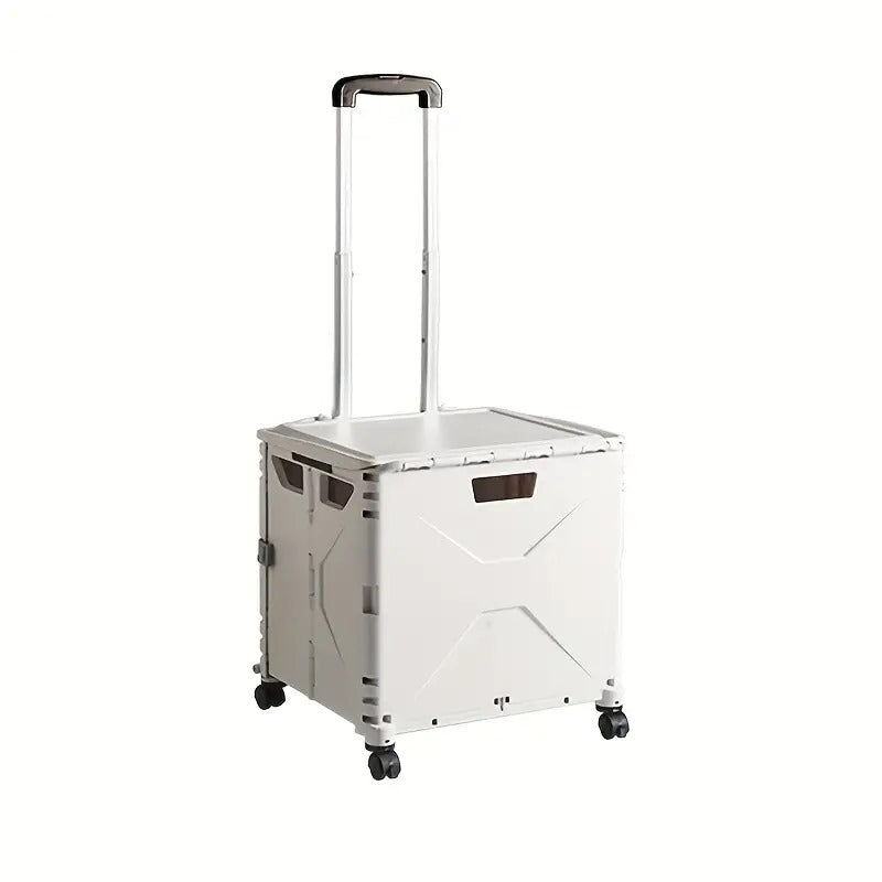 🛒 Carrito de Almacenamiento Plegable con Ruedas y Asa Telescópica | La Caja Rodante Versátil (2460)