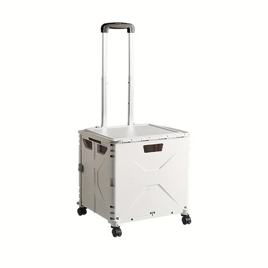 🛒 Carrito de Almacenamiento Plegable con Ruedas y Asa Telescópica | La Caja Rodante Versátil (2460)
