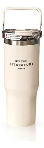 🥤 Vaso Térmico Premium con Tapa y Asa 900ml (2462)