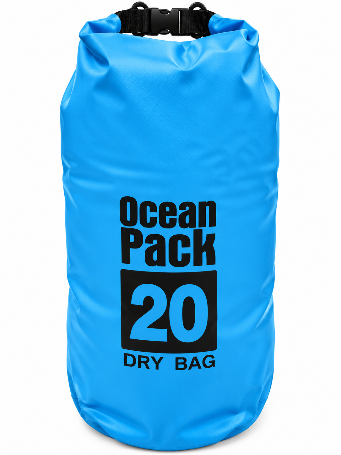 Mochila Bolsa Estanca Impermeable Ocean Pack 20L | 2 Correas Ajustables, Cierre Enrollable, Playa, Camping y Kayak