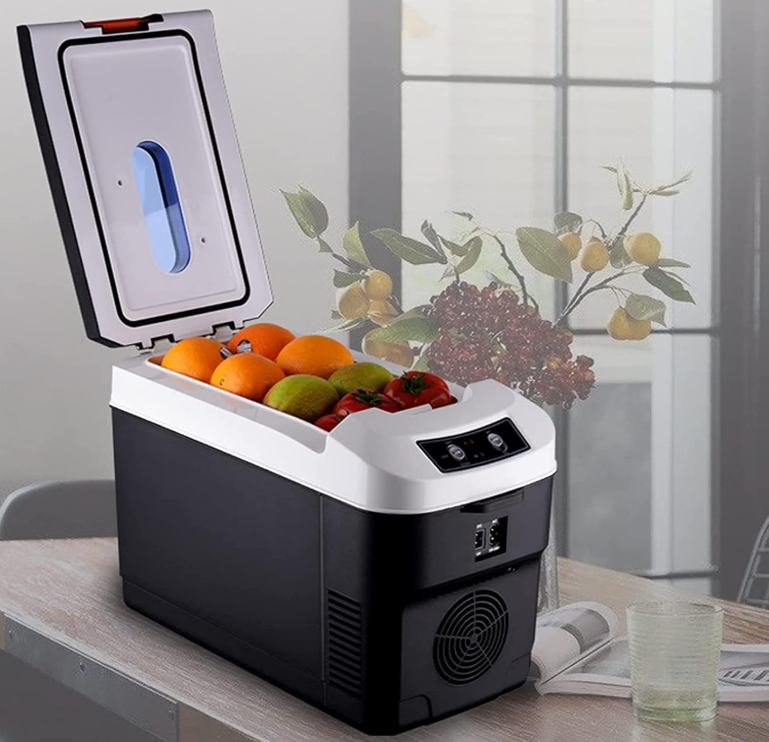 🧊 Mini Nevera Portátil Eléctrica 12V Frío y Calor con Doble Portavasos