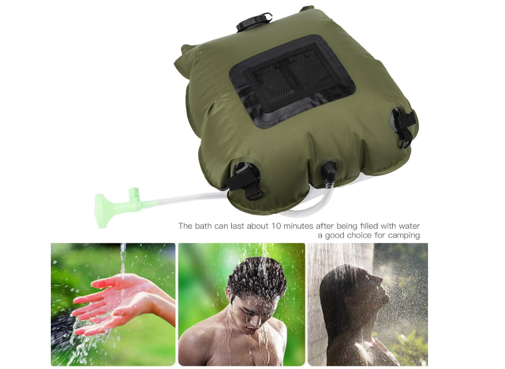 🚿 Ducha solar portátil para camping