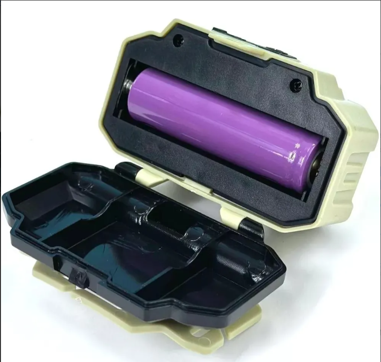 Linterna de manos libres recargable - Resistente para camping, senderismo y emergencias