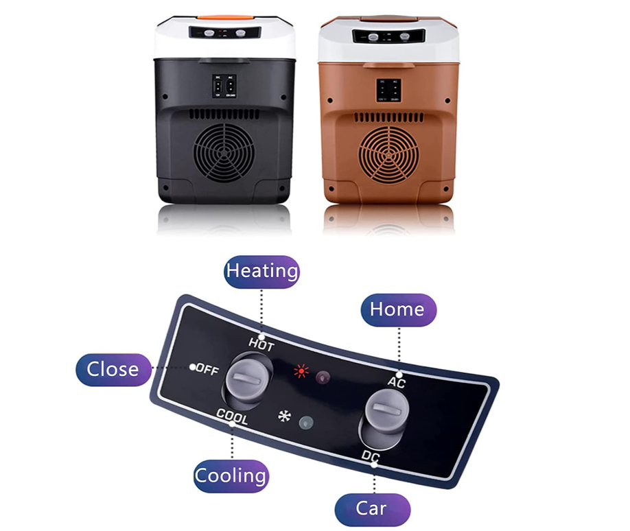 🧊 Mini Nevera Portátil Eléctrica 12V Frío y Calor con Doble Portavasos