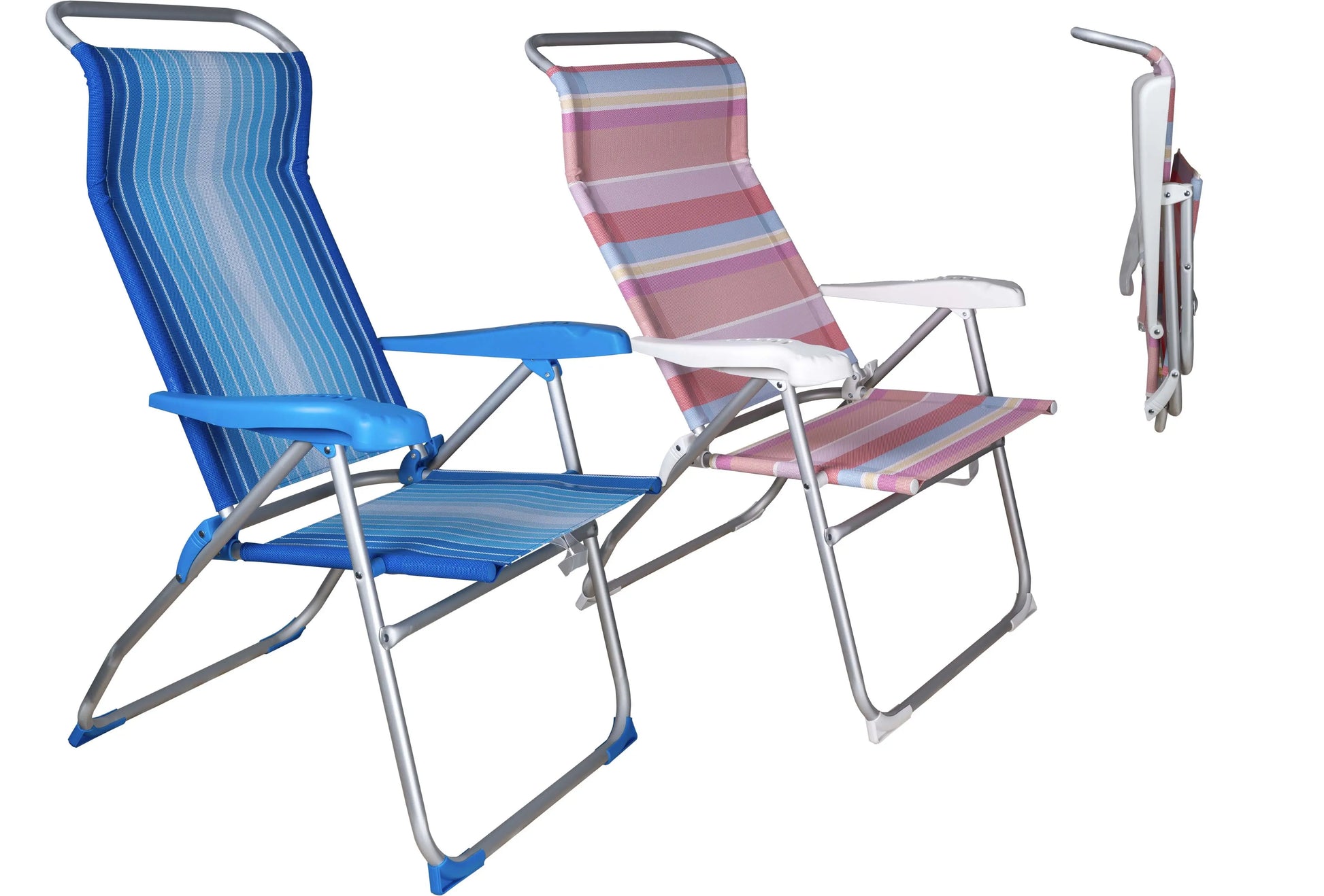 Pack de 2 sillas Plegables multiposición - Ideal para Camping, Piscina y Terraza FENGSEN