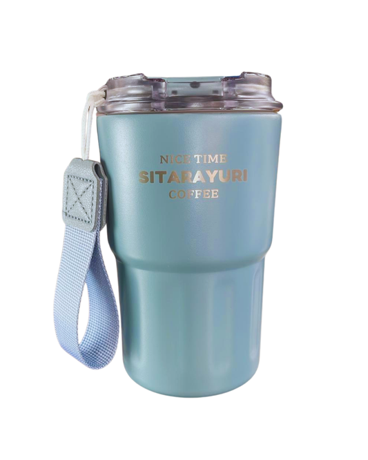 🧡 Vaso térmico con asa y tapa hermética – 360ml (2465)