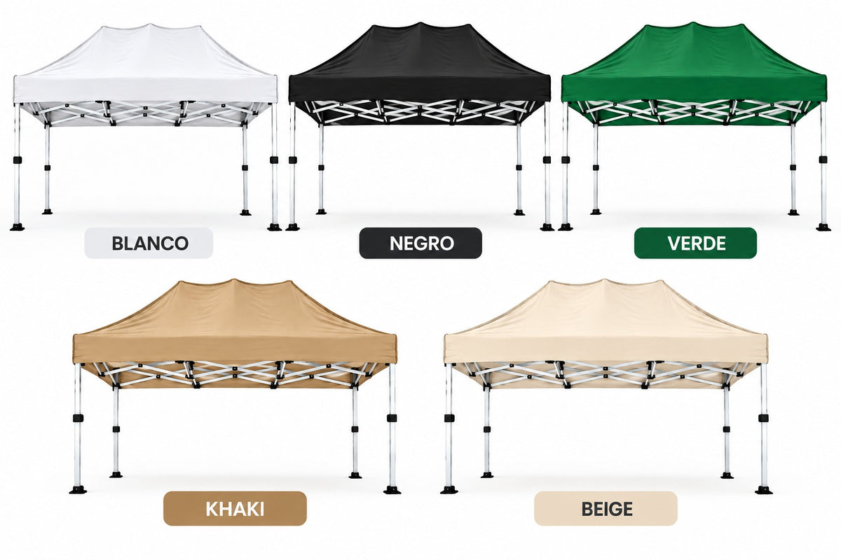 CARPA 3x6MT HIERRO PATAS HEXAGONALES PLEGABLE