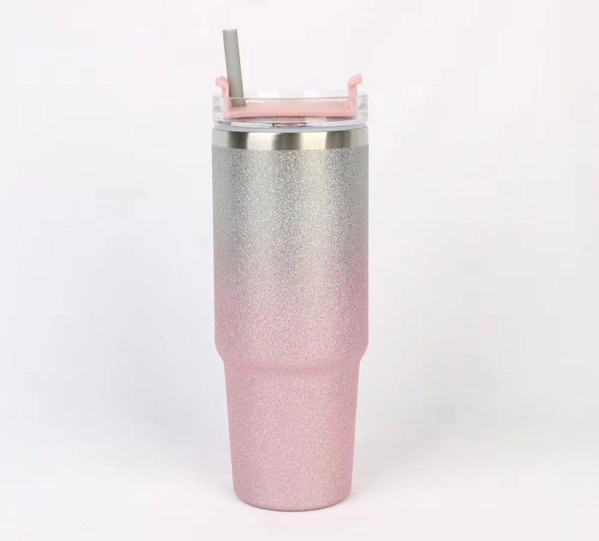 Vaso térmico con tapa y pajita