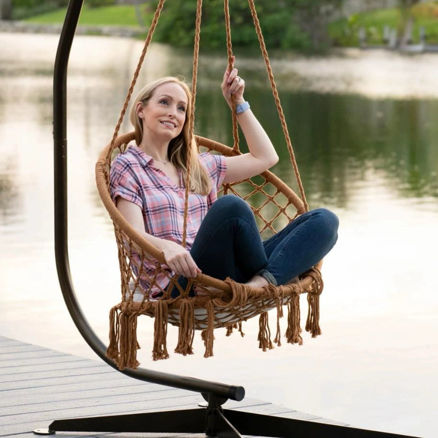 Soporte de hamaca/silla colgante - Ideal para Interiores y Exteriores