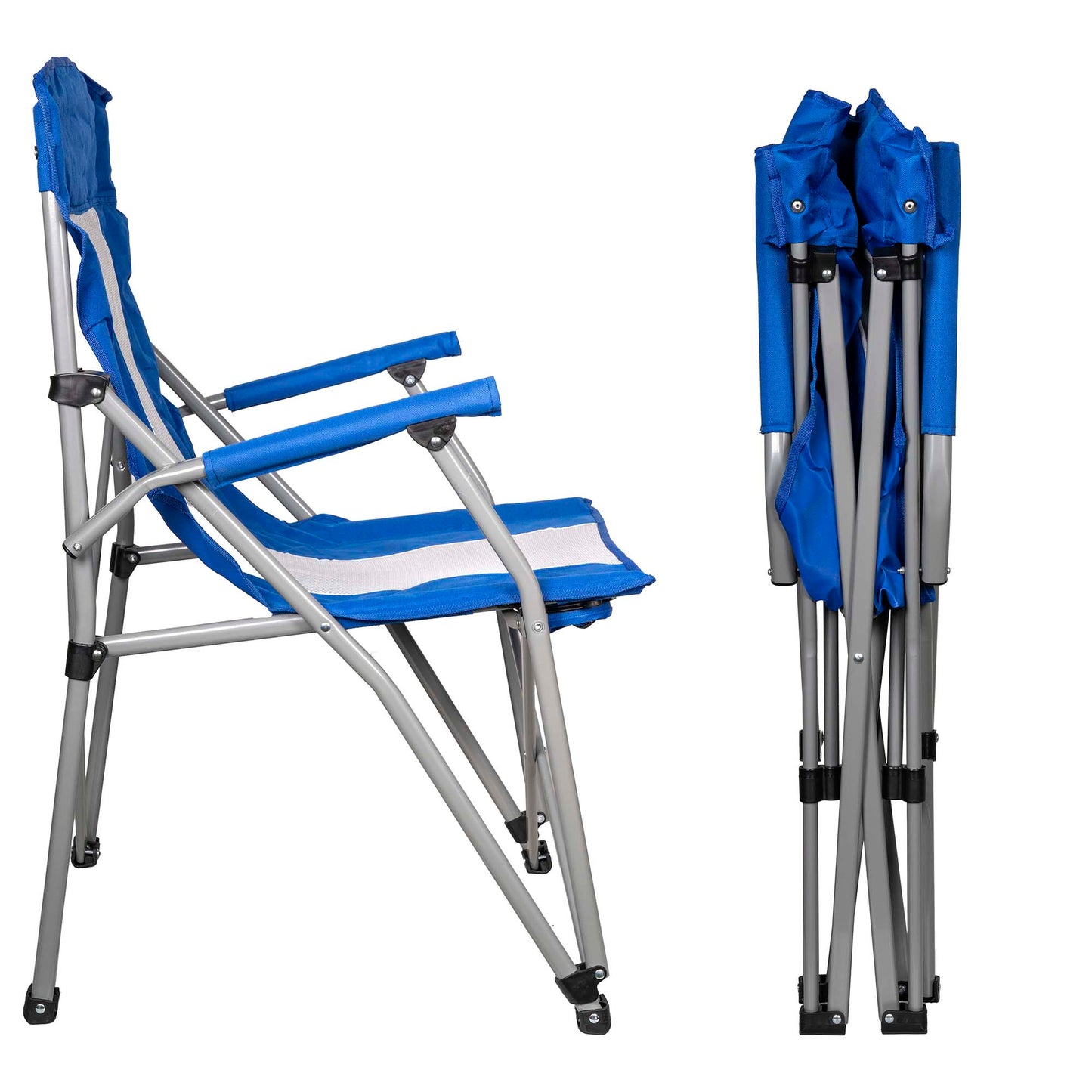 Silla Plegable – Resistente, Ligera y Transpirable con Porta Vasos FENGSEN