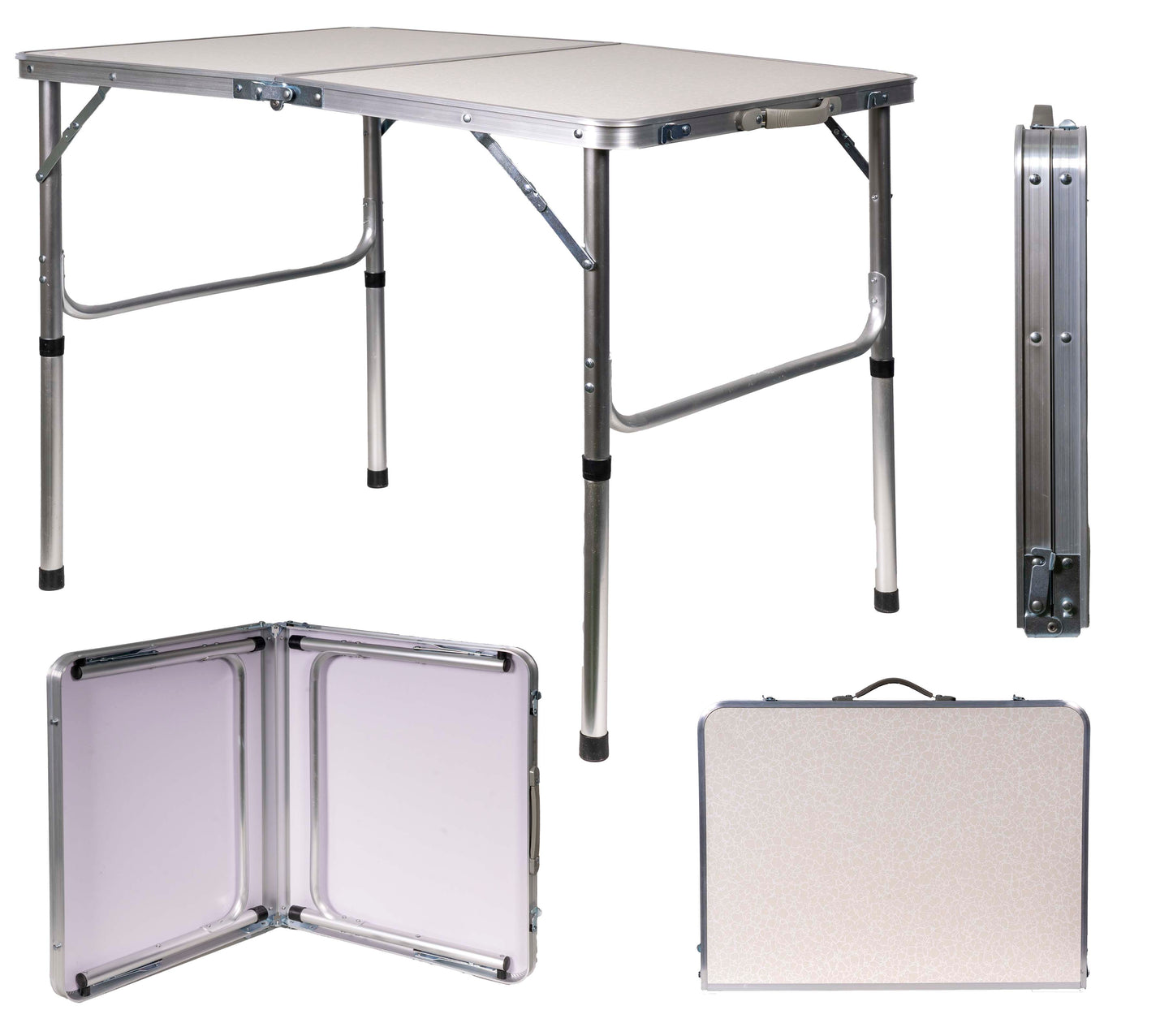 Mesa plegable de aluminio - Perfecta para Camping o como mesa auxiliar FENGSEN