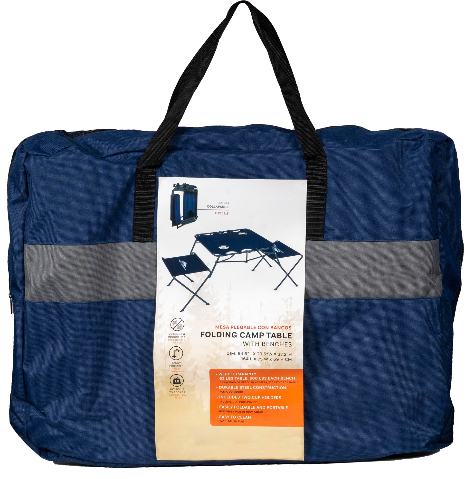 Mesa Plegable Con Bancos - Para Camping, Playa y Terraza FENGSEN