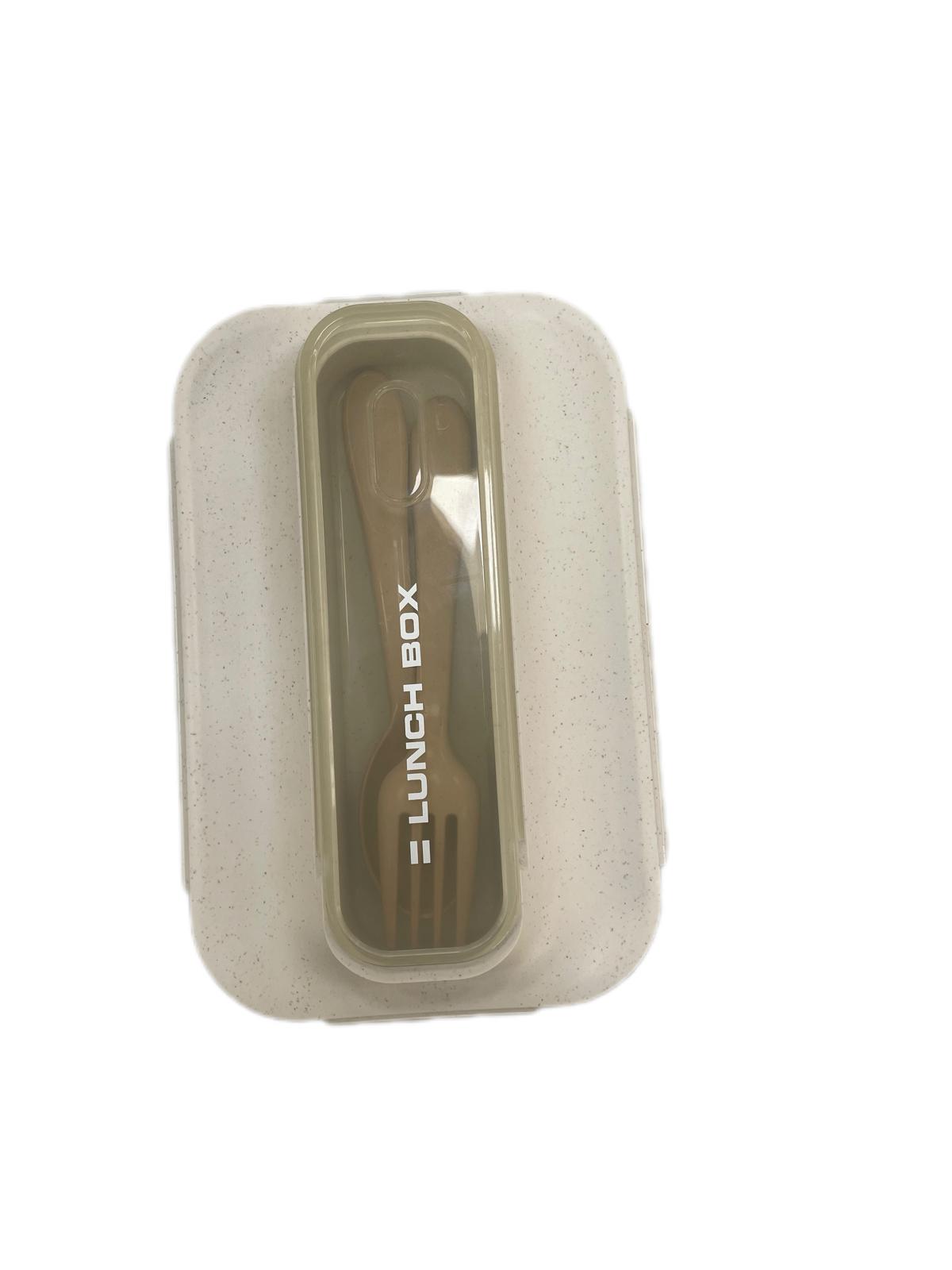 Caja de Almuerzo con Bandeja de Acero Inoxidable – Hermética y Portátil