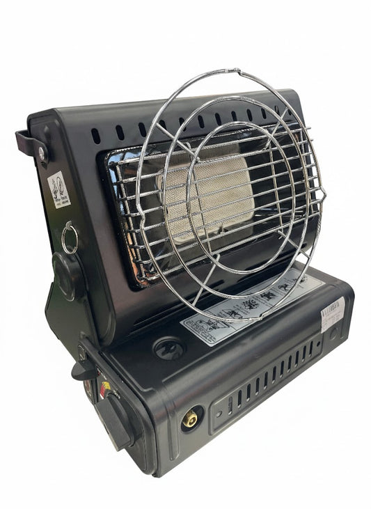 Estufa de Gas Portátil 2 en 1 | Calentador para Exterior y Camping