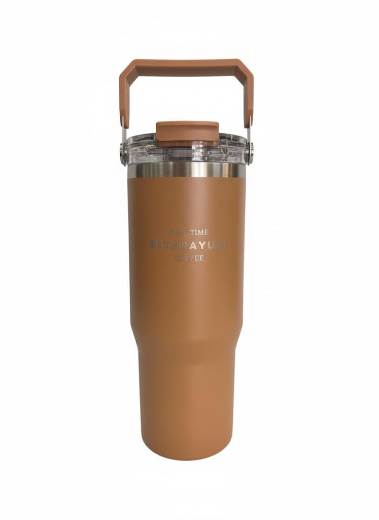 🥤 Vaso Térmico Premium con Tapa y Asa 900ml (2462)